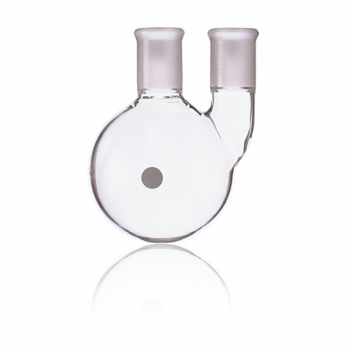 KIMBLE® Kontes® Borosilicate Glass Two Vertical Neck Round Bottom, Flask, 34/45, 500 ml