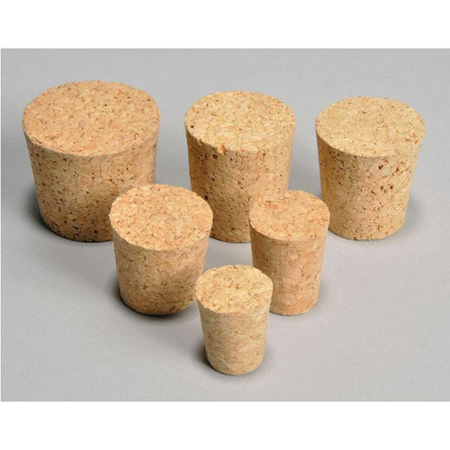 Picture of a case containing 100 large Cork Bottle Stoppers, available in Size #10 to #14 (UN-CST10).