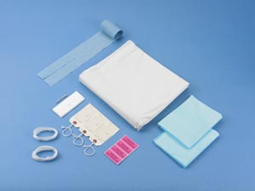 Post Mortem Bag, Heavy Duty, White, Wraparound Side Zipper, 3 White Tags, case/10