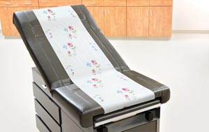 Spa Quality Massage Table Paper, 18" x 125 ft, Crepe Finish, Rose Garden®, case/12
