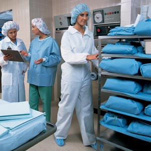 Halyard Protective Coverall, Blue, X-Large, case/24