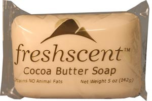 Soap, Cocoa Butter Scent, 5 ounce Bar, Vegetable Based, Individually Wrapped, case/72