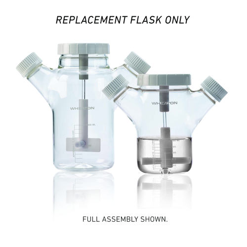 Wheaton® Borosilicate Glass CELSTIR® Replacement Jacketed Spinner Flask, flask only, 50 ml