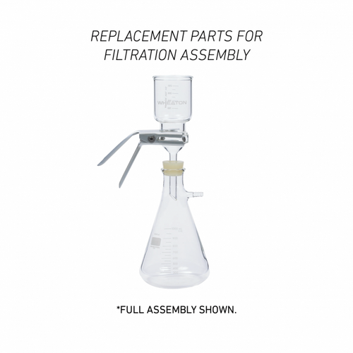 Wheaton® 47mm Filtration Assembly Replacement Part, Borosilicate Glass Adapter Only