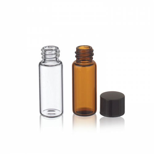 Wheaton® E-C Sample Vials, Borosilicate Glass, 2 ml, Clear, No Cap, case/200