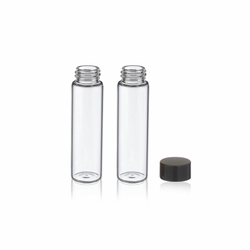 Wheaton® E-C Sample Vials, Borosilicate Glass, 12 ml, No Cap, case/200