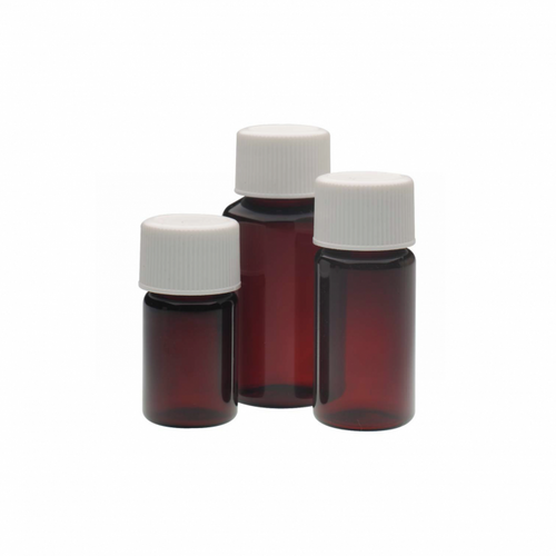 Wheaton® PET Diagnostic Bottle, Amber, 20 ml, case/100