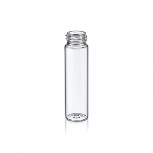 Wheaton® E-C Sample Vials, Borosilicate Glass, 8 ml, Clear, No Cap, case/200