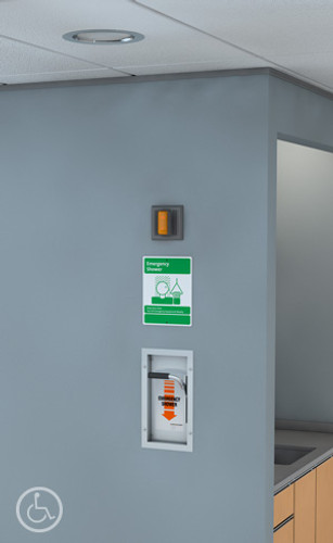 Recess Mounted Recessed Emergency Shower