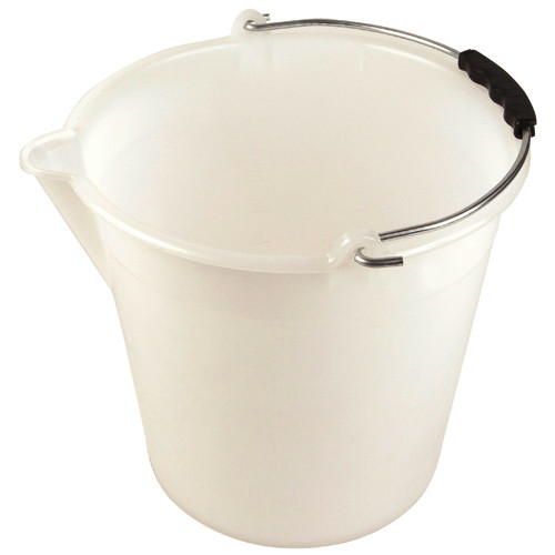 Bucket with Spout, Graduated, LDPE, 11 x 9.8in, 9L