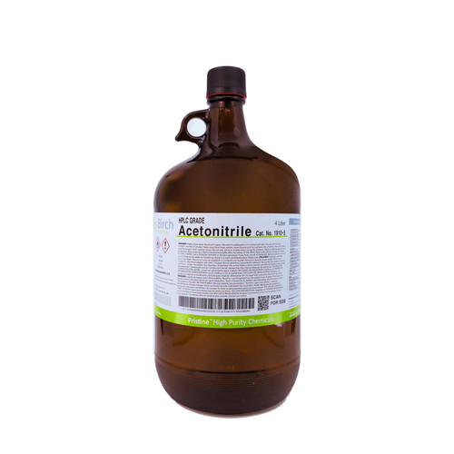 Acetonitrile, Pristine, HPLC Grade, 4 Liter