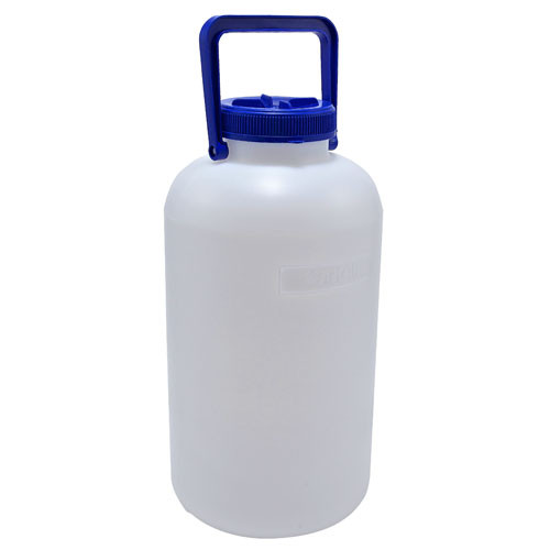 Carboy, Wide Mouth, Heavy Walled HDPE, w/ LDPE Neck Insert, 10L