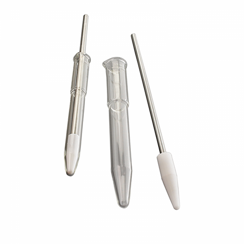 Wheaton® Borosilicate Glass Tapered Tissue Grinder with Steel Rod Pestle, 1 ml