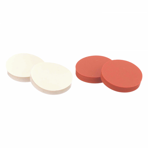 Wheaton® Septa for Open Top Caps, Plain Septa, PTFE Faced Semi-Translucent Silicone, 24 mm, case/100