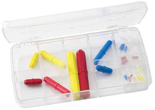 Stir Bar Kit, Octagonal Color-Coded Stir Bars, PTFE, pack/24