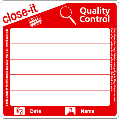 Close-It Label, Super Sticky Hole Patch, Red Print, 95mm, Roll/500