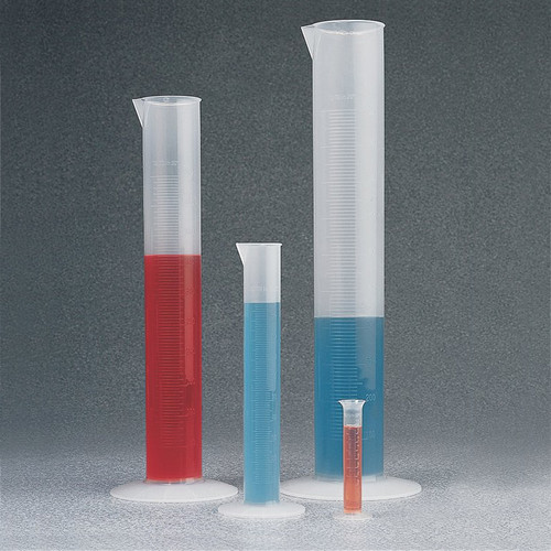 Nalgene® 3664-0250 Graduated Cylinders, Economy, PP, 250mL, case/12