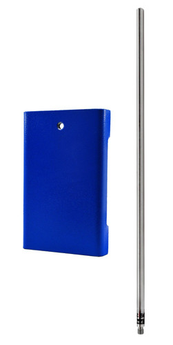Rectangular Retort Base & Rod Set, 12.5"x8" Base, 39.5" Rod, 12mm Diameter Rod