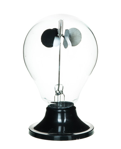 Crook's Radiometer, 2.75" (70mm) Diameter, Mounted on a Sturdy Plastic Base