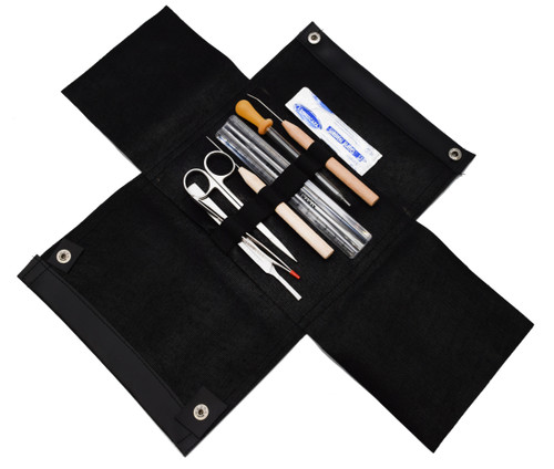7-piece Dissection Kit Set, Economy, Stainless Steel, Leather Storage Case 7-piece Dissection Kit Set, Economy, Stainless Steel, Leather Storage Case