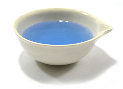 Evaporating Dish, 70 mL, 75mm Diameter, Porcelain, Round Form with Spout