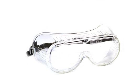 Student Safety Goggles, Vented, Clear with Adjustable Elastic strap