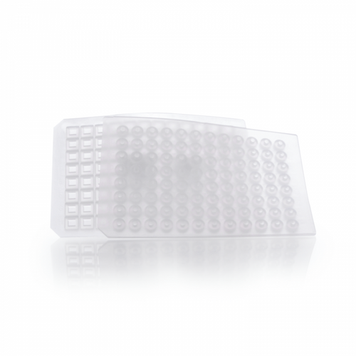 Wheaton® MicroLiter® Plate Sampling System Mats 96-Well Silicone Coated PTFE, Pre-Cut, Thin, Natural, Round Well, Pack/10 Wheaton® MicroLiter® Plate Sampling System Mats 96-Well Silicone Coated PTFE, Pre-Cut, Thin, Natural, Round Well, Pack/10