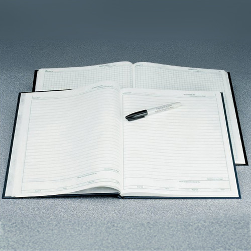 Nalgene® 6300-1000 Lab Notebook PolyPaper, Gridded, 23.5 x 28.6cm, case/6