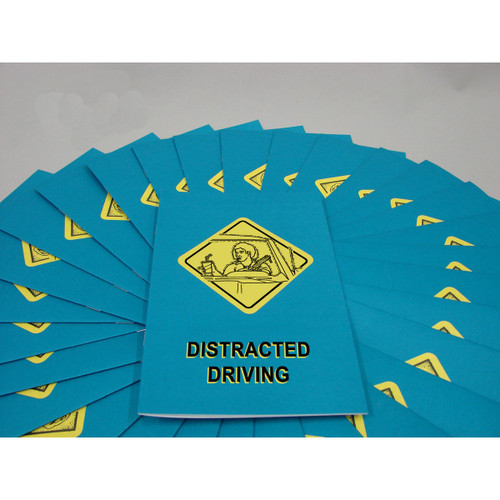 Safety Training Employee Booklets, Distracted Driving, English, pack/15