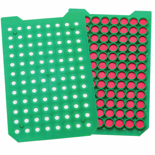 Wheaton® MicroLiter Plate Sampling System Mats with PTFE / Silicone Septa, Green