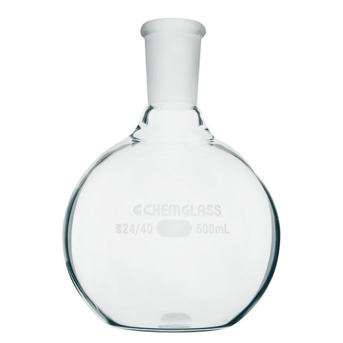 Glass Flask, Single Neck, Flat Bottom 24/40 OJ, 1000mL