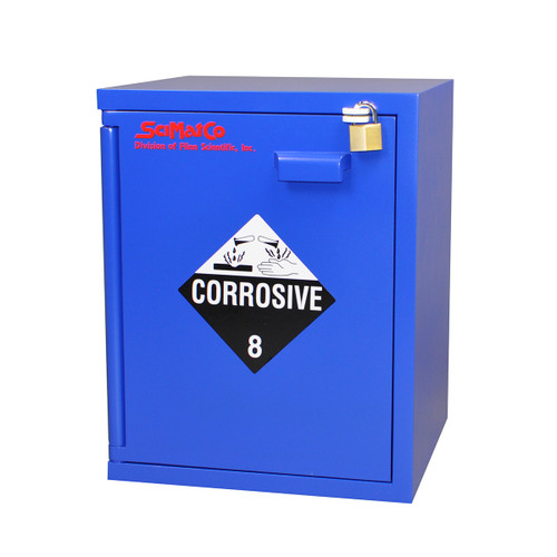 Non-Metallic Wood Acid Cabinet, 21" Bench Top-top Corrosive Cabinet