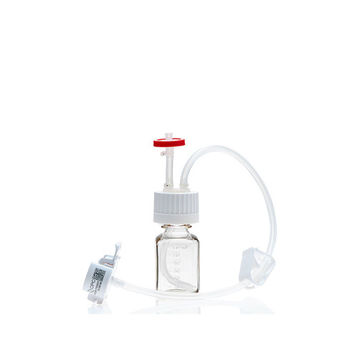 EZBio® Single-Use Media Bottle Assembly, 60mL Sterile Polycarbonate38-430 VersaCap® with Vent and Dip Tube, case/10