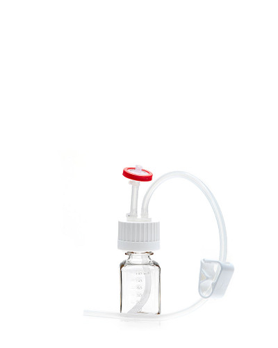 EZBio® Single-Use Media Bottle Assembly, 60mL Sterile PETG 38-430 VersaCap® with Vent and Dip Tube, case/10