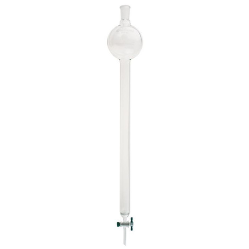 Chromatography Column, 24/40 Outer Joint, 2000mL Reservoir, Fritted Disc, 3in ID x 18in E.L, 4mm Stopcock