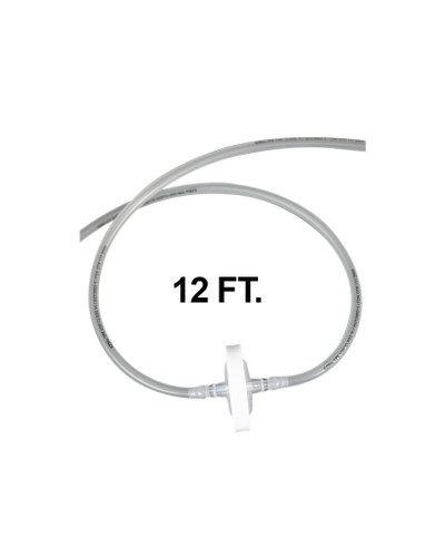 Vactrap2® TPE Tubing Extension, 12 FT, 1/4" ID Tubing 0.2 micron PTFE Vent Filter, each