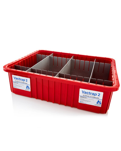 Vactrap2® 22" x 17" Secondary Container Spill Basin Safety Tray with Dividers