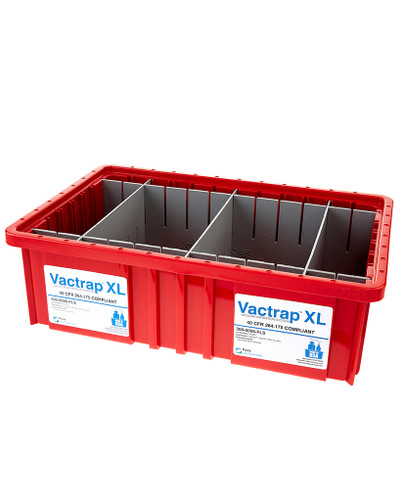 Vactrap2® Extra Large 16" x 20" Secondary Container Spill Basin Safety Tray with Dividers