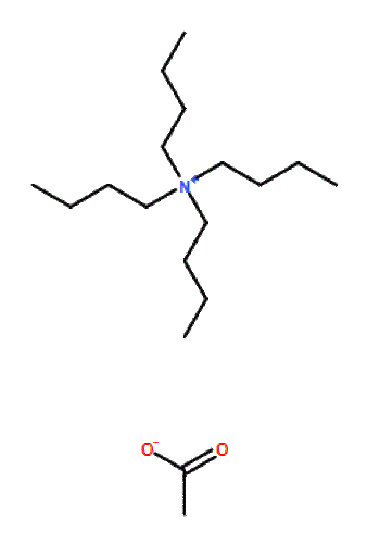 Tetrabutylammonium diacetate, 5 grams Tetrabutylammonium diacetate, 5 grams