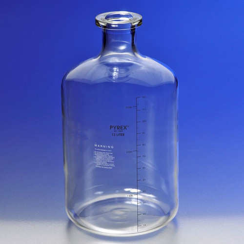 Pyrex® Glass Carboy, 292mm Diameter x 508mm Height, 19000mL, Graduated