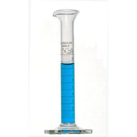 Kimble Class B Cylinders with Single Metric Scale, 10ml, Case/24