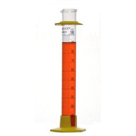 Kimble Educational Grade Cylinders with Plastic Base, 100ml, Case/24
