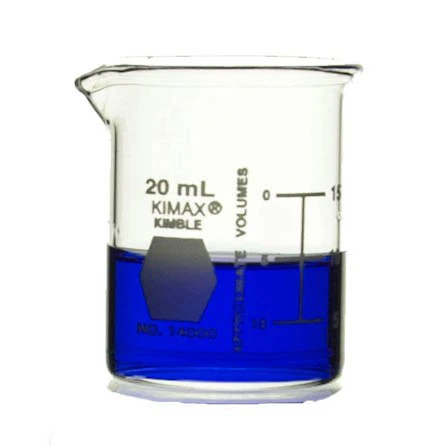 Kimble Low Form Griffin Beakers, 20ml, Case/48