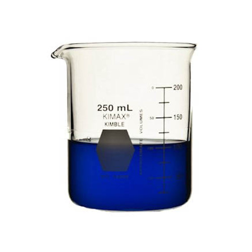 Kimble Low Form Griffin Beakers, 250ml, Case/48