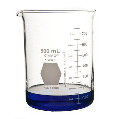 Kimble Low Form Griffin Beakers, 800ml, Case/24