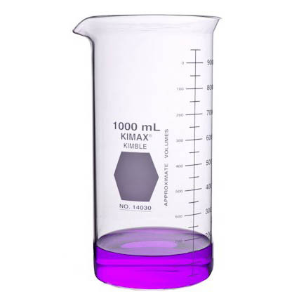 Kimble Tall Form Berzelius Beakers, 1000ml, Case/18