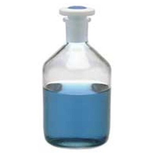 Kimble Solution Bottle with Color-Coded PTFE Flathead Stopper, 500ml, Case/6 Kimble Solution Bottle with Color-Coded PTFE Flathead Stopper, 500ml, Case/6