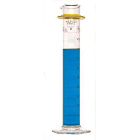 Kimble Class B Cylinders with Single Metric Scale, 500ml, Case/8