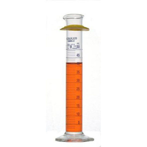 Kimble Class B Cylinders with Single Blue Metric Scale, 25ml, Case/24