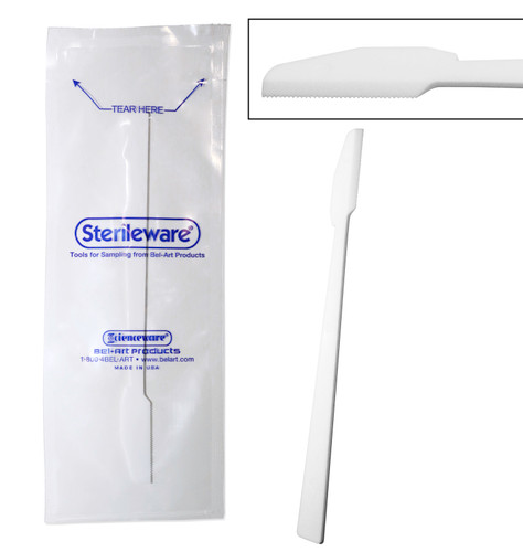 Bel-Art Sterileware 8-1/4 In. Sterile Plastic Sampling Knife, pack/200